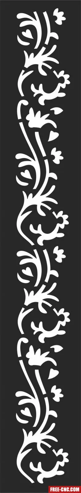 Screen decorative door screen decorative screen pattern - Free dxf download