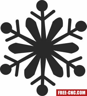 Christmas snowflake - Free dxf files ready to cut