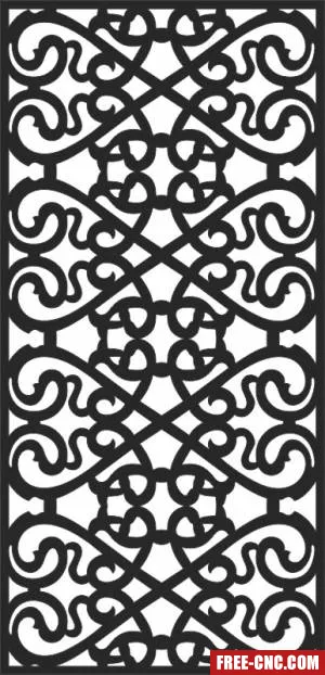 Decorative panels for doors wall screen pattern - free dxf download Decorative panels for doors wall screen pattern - free dxf download