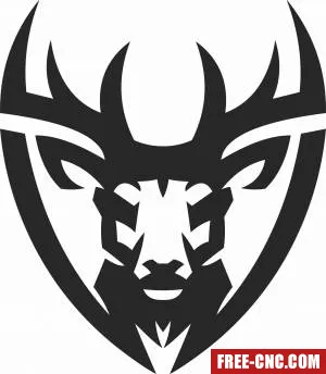 Elk wall art - Free dxf for laser cutting and plasma