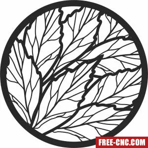 Leaves wall decor - Free dxf for laser cutting and plasma