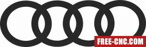 Audi logo - Download free dxf for cnc plasma cutting