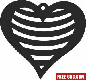 Heart love you cliparts - Download free dxf for cnc plasma cutting