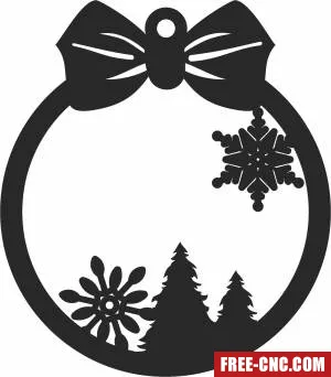 Christmas snow ornament - Free dxf for laser cutting and plasma Christmas snow ornament - Free dxf for laser cutting and plasma