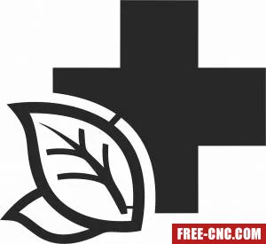 First aid medical symbol cliparts - Download free dxf for cnc plasma cutting