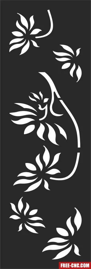Decorative screen wall - Free dxf for laser cutting and plasma