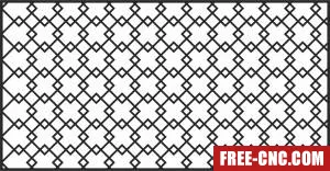 Pattern door screen pattern door screen - Free dxf files ready to cut