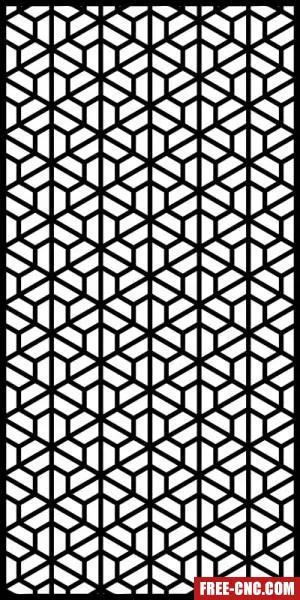 Decorative pattern wall screens panel for doors - free dxf download