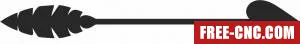 Arrow sign 4 - Free dxf files ready to cut