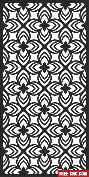 Screen door pattern wall - Download free dxf for cnc plasma cutting