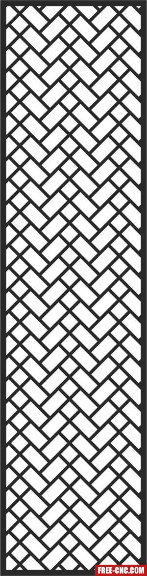 Decorative screen wall pattern decorative - Free dxf files ready to cut