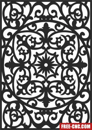 Decorative pattern wall decorative pattern wall decorative - Free dxf files ready to cut