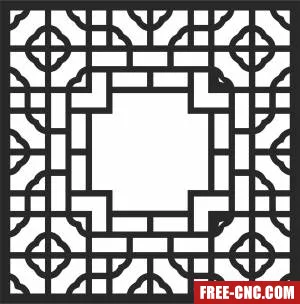Screen wall screen - Free dxf download