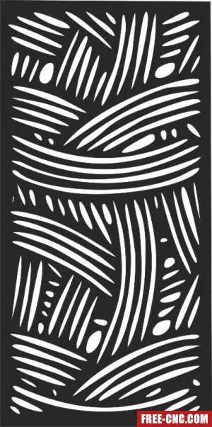 Decorative panels for doors wall screen pattern - free dxf download
