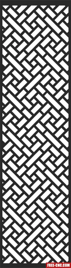 Decorative pattern screen decorative pattern wall - Free dxf for laser cutting and plasma