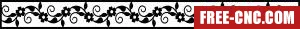 Pattern wall screen - Free dxf download