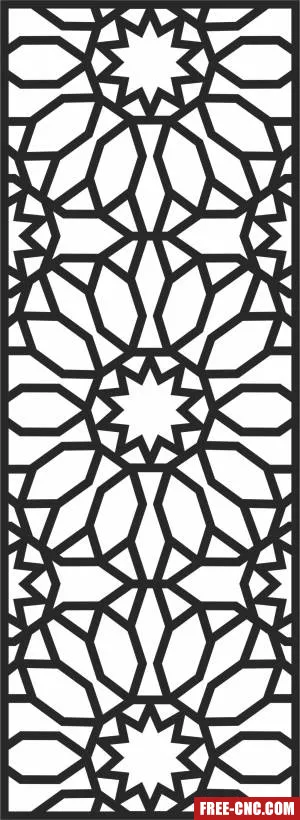 Pattern door wall screen wall pattern - Download free dxf for cnc plasma cutting