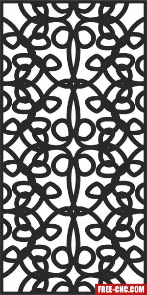 Door wall screen decorative door pattern screen - Download free dxf for cnc plasma cutting