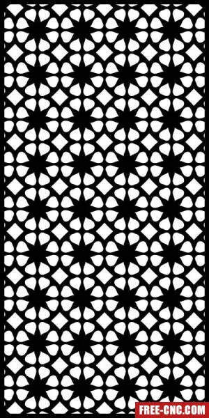 Decorative wall screen pattern panel partition - free dxf download