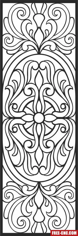 Door wall door screen wall screen - Free dxf for laser cutting and plasma