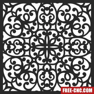 Door wall screen - Download free dxf for cnc plasma cutting