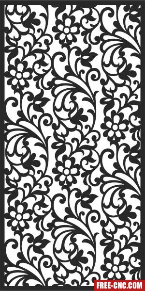 Screen wall decorative pattern decorative door wall - Download free dxf for cnc plasma cutting