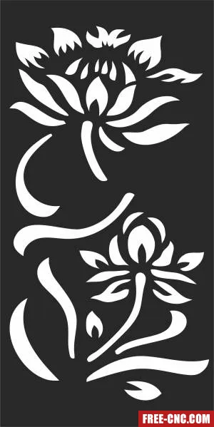 Wall decorative pattern screen wall screen - Free dxf for laser cutting and plasma