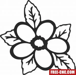 Floral flowers home decor - Free dxf files ready to cut