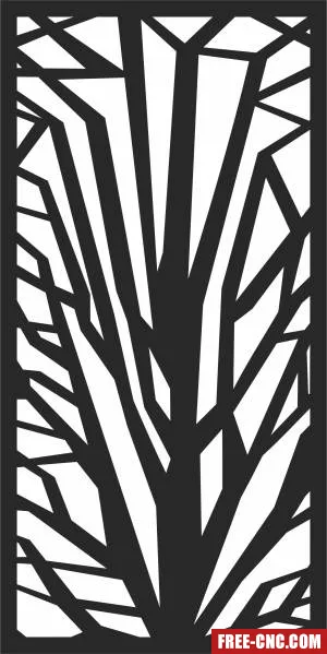 Screen pattern door - Free dxf files ready to cut