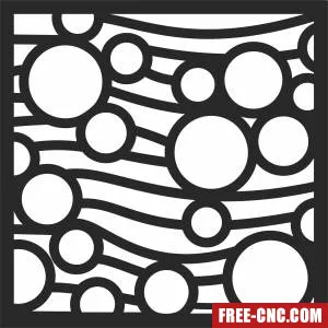 Door pattern door wall screen - Free dxf for laser cutting and plasma