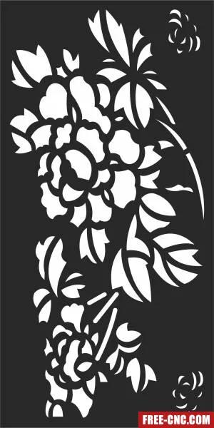 Door decorative wall door - Free dxf files ready to cut