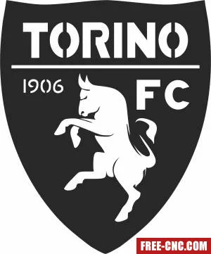 Torino fc calcio logo - Free dxf files ready to cut