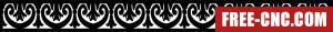 Decorative pattern door wall pattern - Free dxf files ready to cut