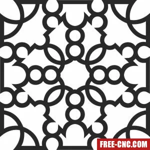 Mandala pattern decor - Download free dxf for cnc plasma cutting