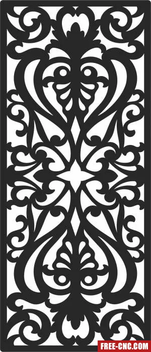 Screen pattern wall decorative pattern wall door - Download free dxf for cnc plasma cutting