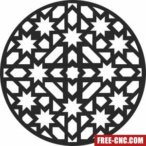 Pattern mandala wall arts - Download free dxf for cnc plasma cutting