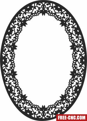 Screen pattern decorative screen door decorative wall - Free dxf for laser cutting and plasma