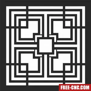 Screen door decorative door screen door - Free dxf for laser cutting and plasma