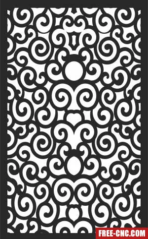 Pattern decorative pattern - Download free dxf for cnc plasma cutting