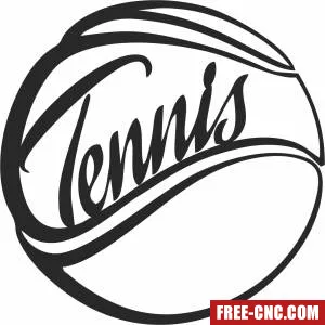 Tennis ball wall art - Download free dxf for cnc plasma cutting