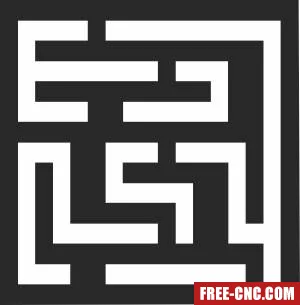 Wall decorative screen - Free dxf files ready to cut