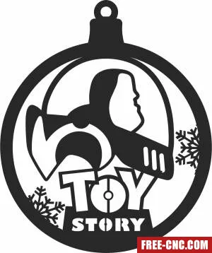 Toy story christmas ornament - Free dxf files ready to cut