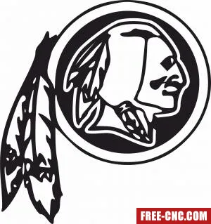 Washington redskins nfl american football - Free dxf files ready to cut
