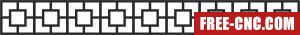 Pattern wall door wall decorative screen - Free dxf download