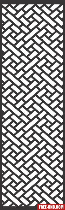 Decorative pattern wall screens panel for doors - free dxf download Decorative pattern wall screens panel for doors - free dxf download