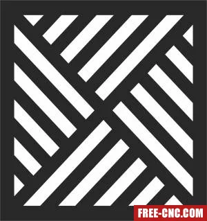 Decorative screen pattern decorative door pattern door - Free dxf files ready to cut