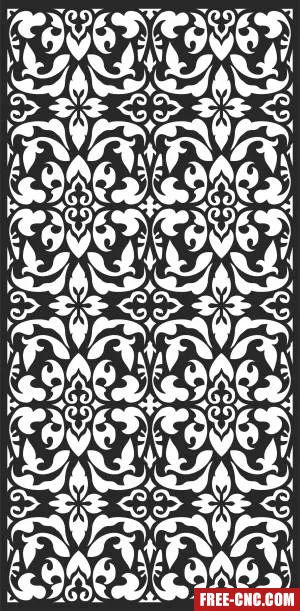 Wall door wall screen door decorative - Download free dxf for cnc plasma cutting