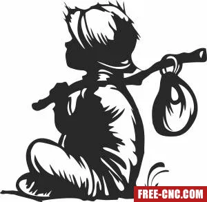 Child sitting cliparts - Download free dxf for cnc plasma cutting Child sitting cliparts - Download free dxf for cnc plasma cutting