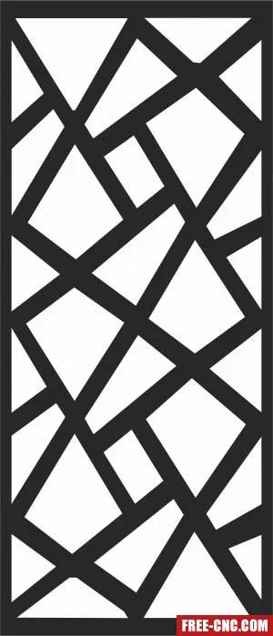 Screen decorative wall door - Download free dxf for cnc plasma cutting