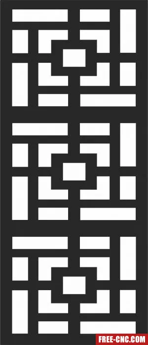Door decorative wall screen door decorative wall - Download free dxf for cnc plasma cutting